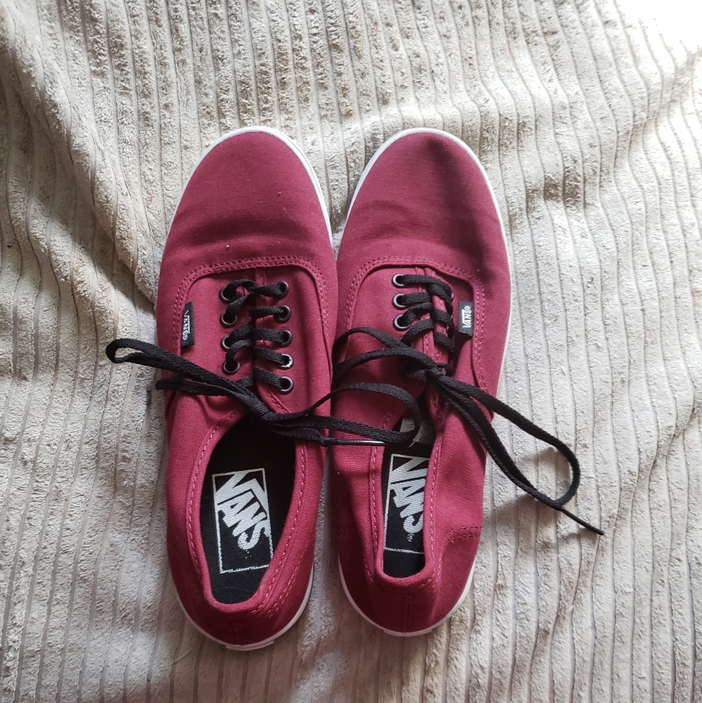 Maroon red Vans